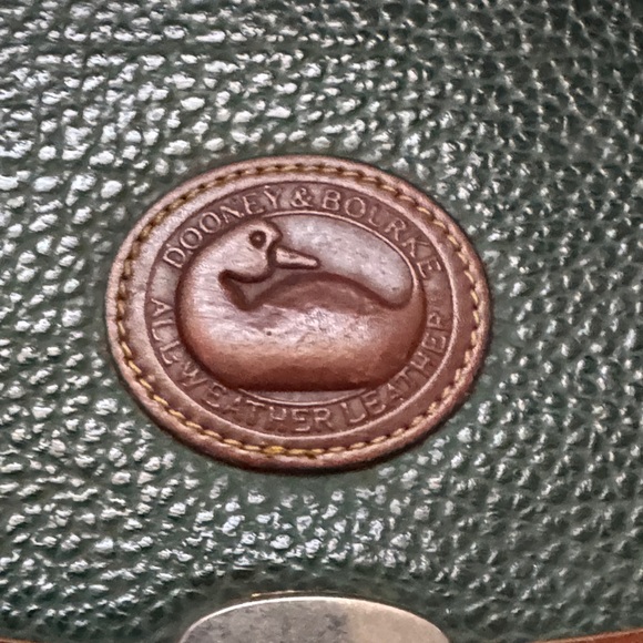 Dooney & Bourke Green and Brown Vintage Satchel - Picture 3 of 10